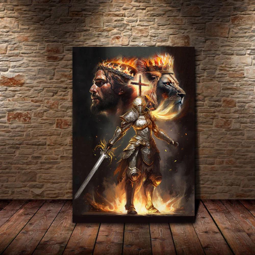 Stunning Woman Warrior Canvas Poster Wall Art Stunning Woman Warrior Canvas Poster Wall Art